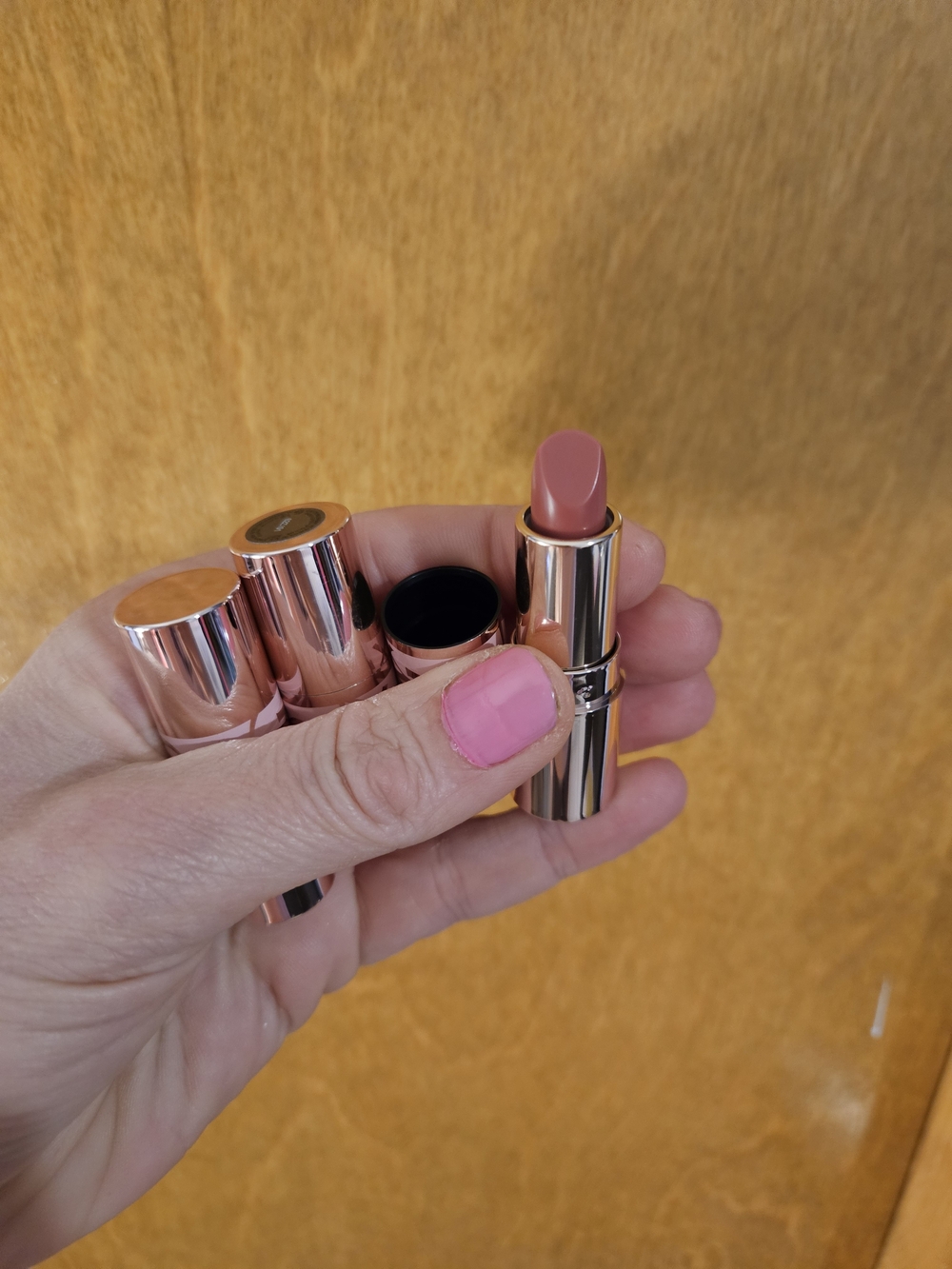 3x Yves Saint Laurent Rose Nude Pink Lipstick Loveshine Candy Glow 448
